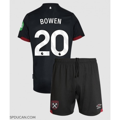 Dječji Nogometni Dres West Ham United Jarrod Bowen #20 Gostujuci 2024-25 Kratak Rukav (+ Kratke hlače)